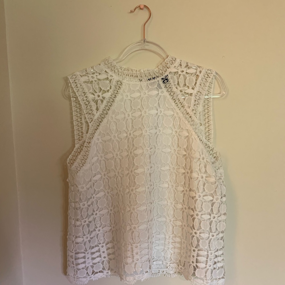 Laundry by Shelli Segal Crochet Blouse